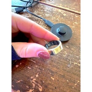 Oura Ring Gen 3 Gold Size 10 Smart Ring Wellness Tracker Charger Included